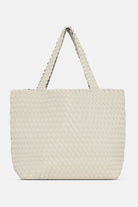 Reversible Tote Bag BAG08 M | Egg White Silver | Bag | Ilse Jacobsen