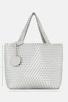 Reversible Tote Bag BAG08 M | Moonstruck Silver | Bag | Ilse Jacobsen