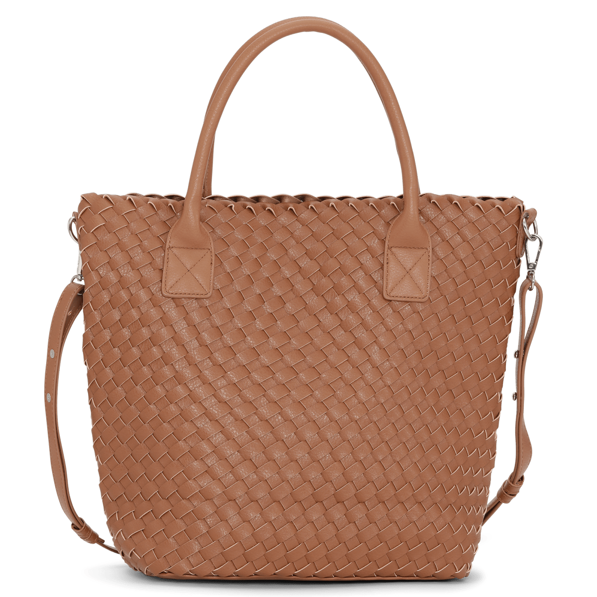 Reversible Tote Bag BAG08TOTE | Burnt Caramel Metallic Brown | Bag | Ilse Jacobsen
