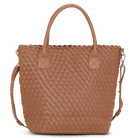 Reversible Tote Bag BAG08TOTE | Burnt Caramel Metallic Brown | Bag | Ilse Jacobsen