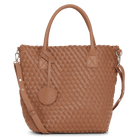 Reversible Tote Bag BAG08TOTE | Burnt Caramel Metallic Brown | Bag | Ilse Jacobsen