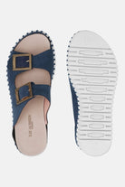 Sandalen met verstelbare gespen TULIP1037 | Blue Greyness White | Sandals | Ilse Jacobsen