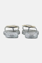 Slipper met bloem CHEERFUL16F | Silver | Flip Flop | Ilse Jacobsen