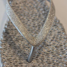 Slipper met glitter CHEERFUL01 | Silver | Flip Flop | Ilse Jacobsen