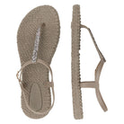 Slippers met enkelband en glitter CHEERFUL10G | Atmosphere | Flip Flop | Ilse Jacobsen