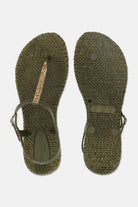 Slippers met enkelband met koper mix strass steen CHEERFUL10C | Army | Shoes | Ilse Jacobsen