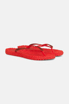 Slippers met subtiele glitter CHEERFUL01 | Deep Red | Flip Flop | Ilse Jacobsen