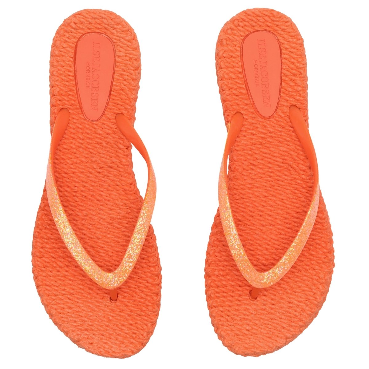 Slippers met glitter CHEERFUL01 | Hot Orange | Flip Flop | Ilse Jacobsen
