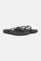 Slippers met zilveren mix strass steen CHEERFUL03G | Black | Flip Flop | Ilse Jacobsen