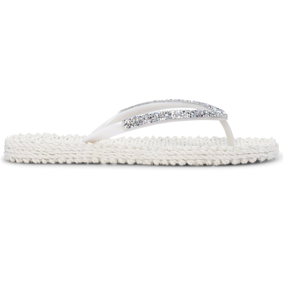 Slippers met glitter CHEERFUL03G | Creme | Flip Flop | Ilse Jacobsen