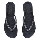Slippers met glitter CHEERFUL03G | Dark Indigo | Flip Flop | Ilse Jacobsen