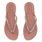 Slippers met glitter CHEERFUL03G | Misty Rose | Flip Flop | Ilse Jacobsen