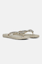 Slippers met glitter CHEERFUL03G | Platin | Flip Flop | Ilse Jacobsen