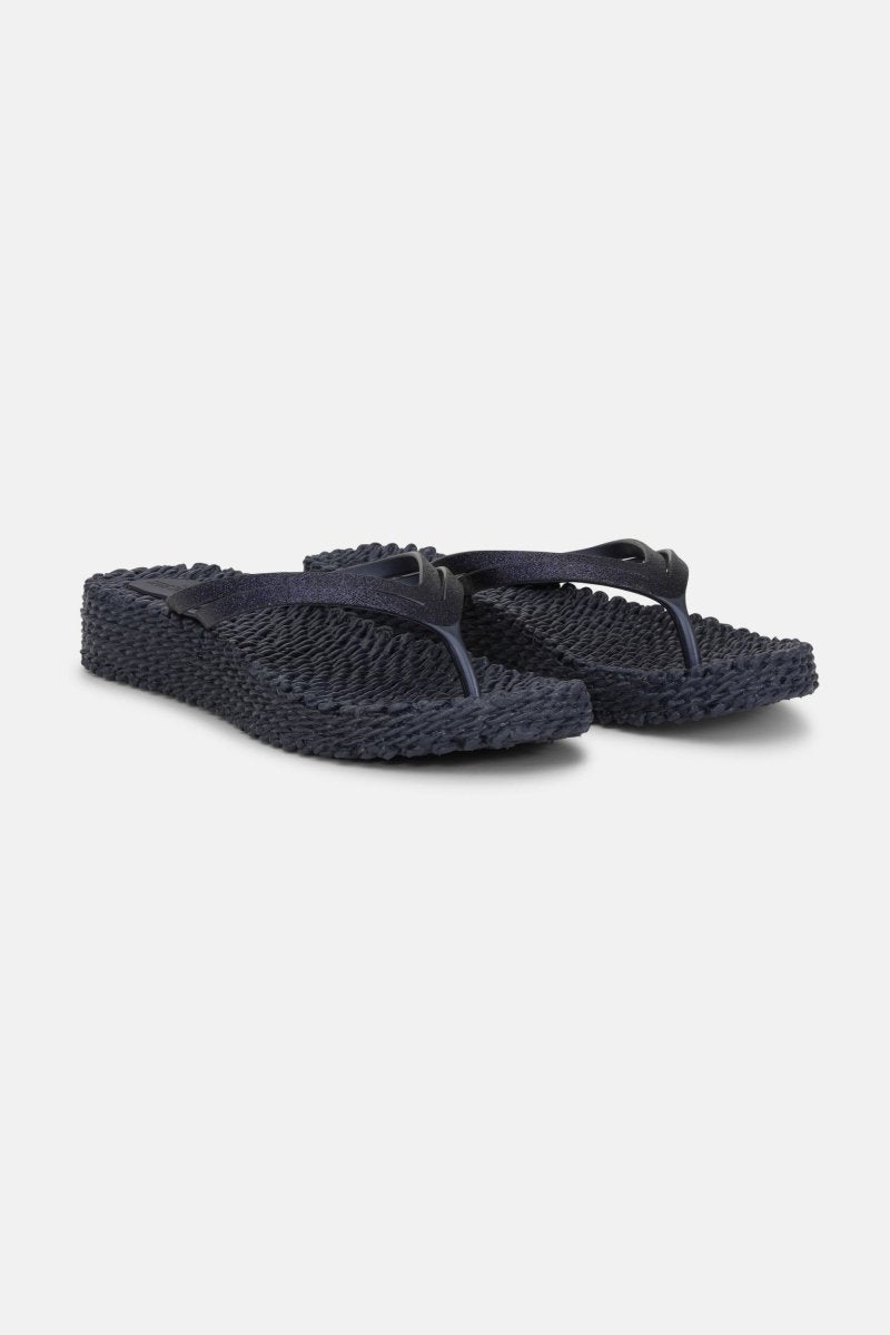 Slippers met lichte plateauzool CHEERFUL13 | Indigo | Flip Flop | Ilse Jacobsen