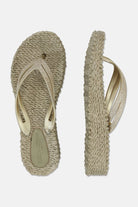 Slippers met lichte plateauzool CHEERFUL13 | Platin | Flip Flop | Ilse Jacobsen