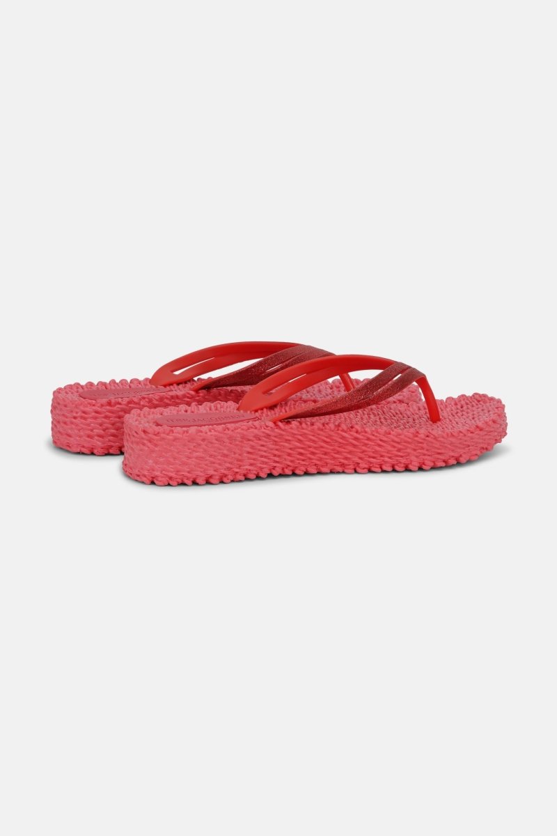 Slippers met lichte plateauzool CHEERFUL13 | Raspberry | Flip Flop | Ilse Jacobsen