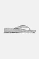 Slippers met lichte plateauzool CHEERFUL13 | Silver | Flip Flop | Ilse Jacobsen