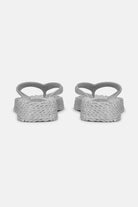 Slippers met lichte plateauzool CHEERFUL13 | Silver | Flip Flop | Ilse Jacobsen