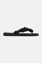 Slippers met satijnen band CHEERFUL06 | Black | Flip Flop | Ilse Jacobsen