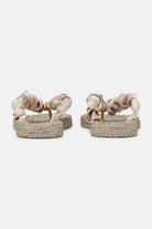 Slippers met satijnen band CHEERFUL06 | Platin | Flip Flop | Ilse Jacobsen
