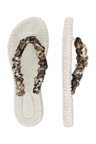 Slippers met stoffen band CHEERFUL05 | Creme | Flip Flop | Ilse Jacobsen