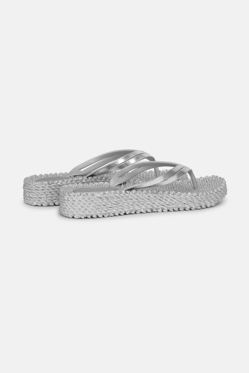 Slippers Op Platformzool CHEERFUL08M | Silver | Flip Flop | Ilse Jacobsen
