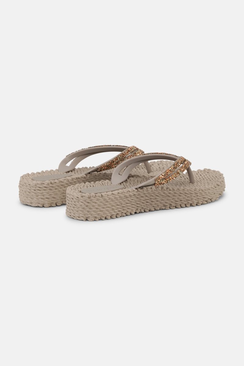 Platform slippers met koper mix strass steen CHEERFUL15C | Atmosphere | Shoes | Ilse Jacobsen