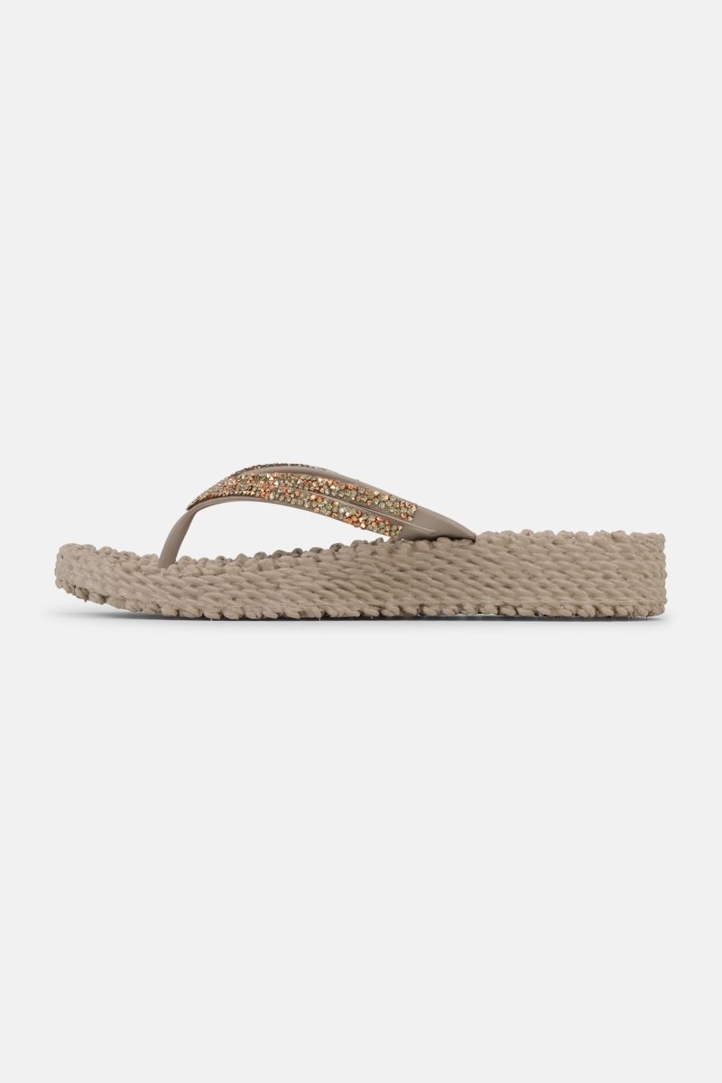 Platform slippers met koper mix strass steen CHEERFUL15C | Atmosphere | Shoes | Ilse Jacobsen