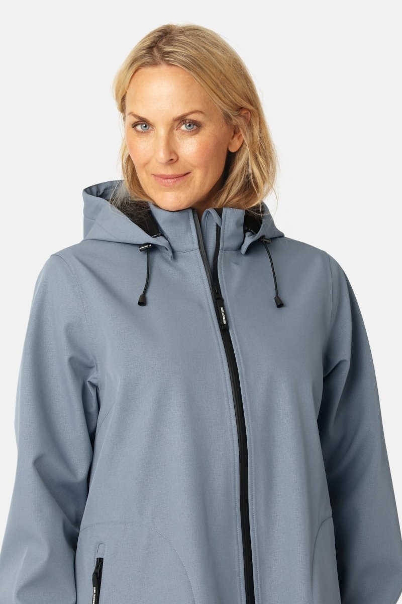 Softshell regenjas RAIN128 | Grey Blue | Raincoat | Ilse Jacobsen