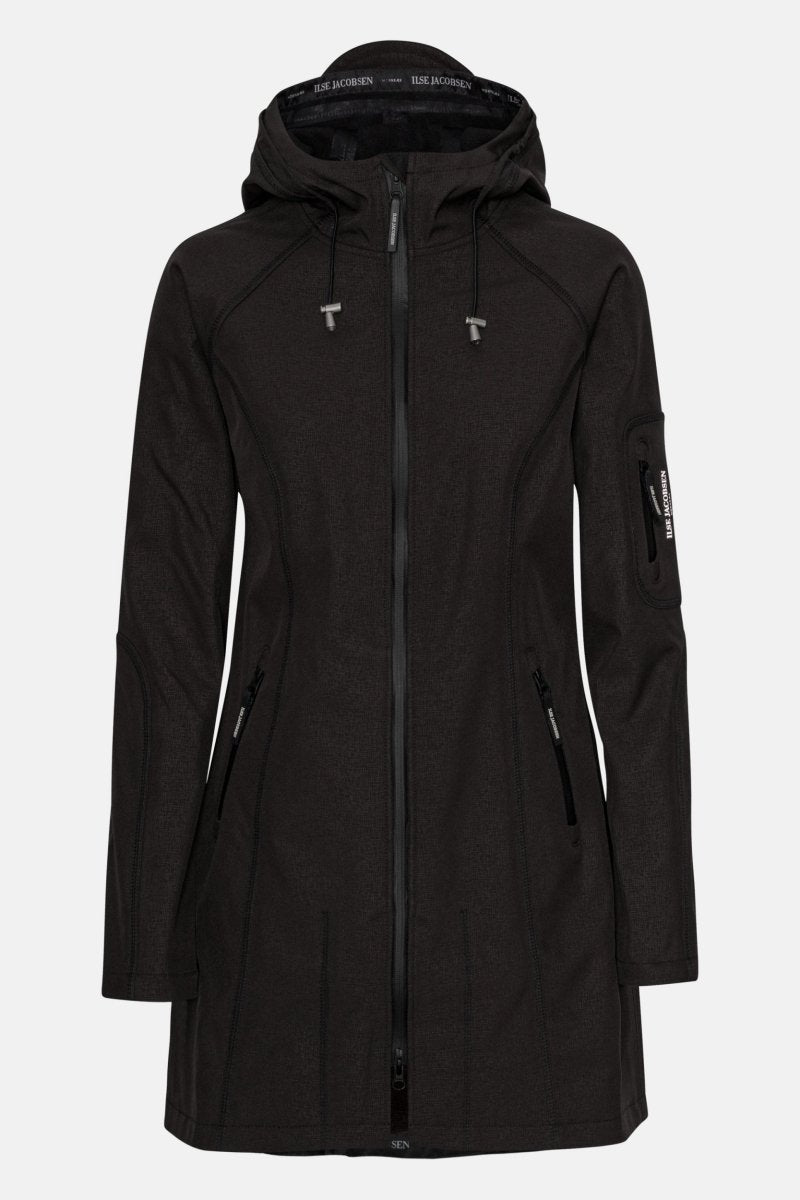 Softshell regenjas RAIN37 | Black | Raincoat | Ilse Jacobsen
