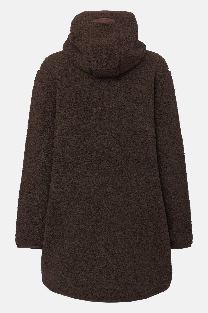 Teddy fleecejack met capuchon BONDEDPILE04 | Chocolate Torte | Jacket | Ilse Jacobsen