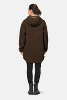Teddy fleecejack met capuchon BONDEDPILE04 | Chocolate Torte | Jacket | Ilse Jacobsen