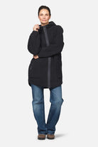 Teddy fleecejack met capuchon BONDEDPILE04 | Dark Indigo | Jacket | Ilse Jacobsen