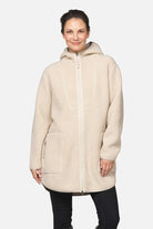 Teddy fleecejack met capuchon BONDEDPILE04 | Kit | Jacket | Ilse Jacobsen
