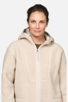 Teddy fleecejack met capuchon BONDEDPILE04 | Kit | Jacket | Ilse Jacobsen