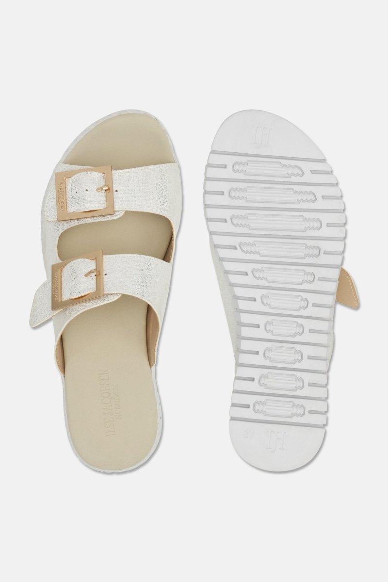 Tulip Verstelbare Sandal TULIP1039 | White Pearled Ivory | Shoes | Ilse Jacobsen