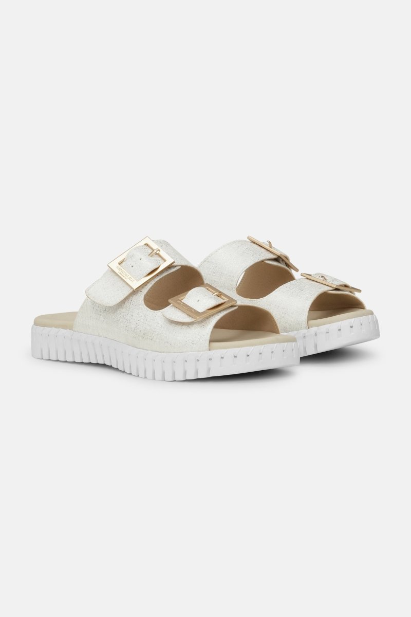 Tulip Verstelbare Sandal TULIP1039 | White Pearled Ivory | Shoes | Ilse Jacobsen