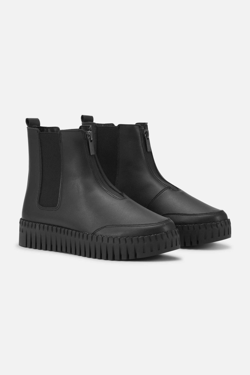 Tulip winterlaarzen met plateauzool TULIP6372 | Black Black | Boots | Ilse Jacobsen