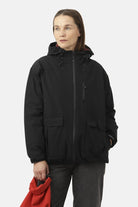 Waterdichte Dons Winterjas TECHRAIN01 | Black | Raincoat | Ilse Jacobsen