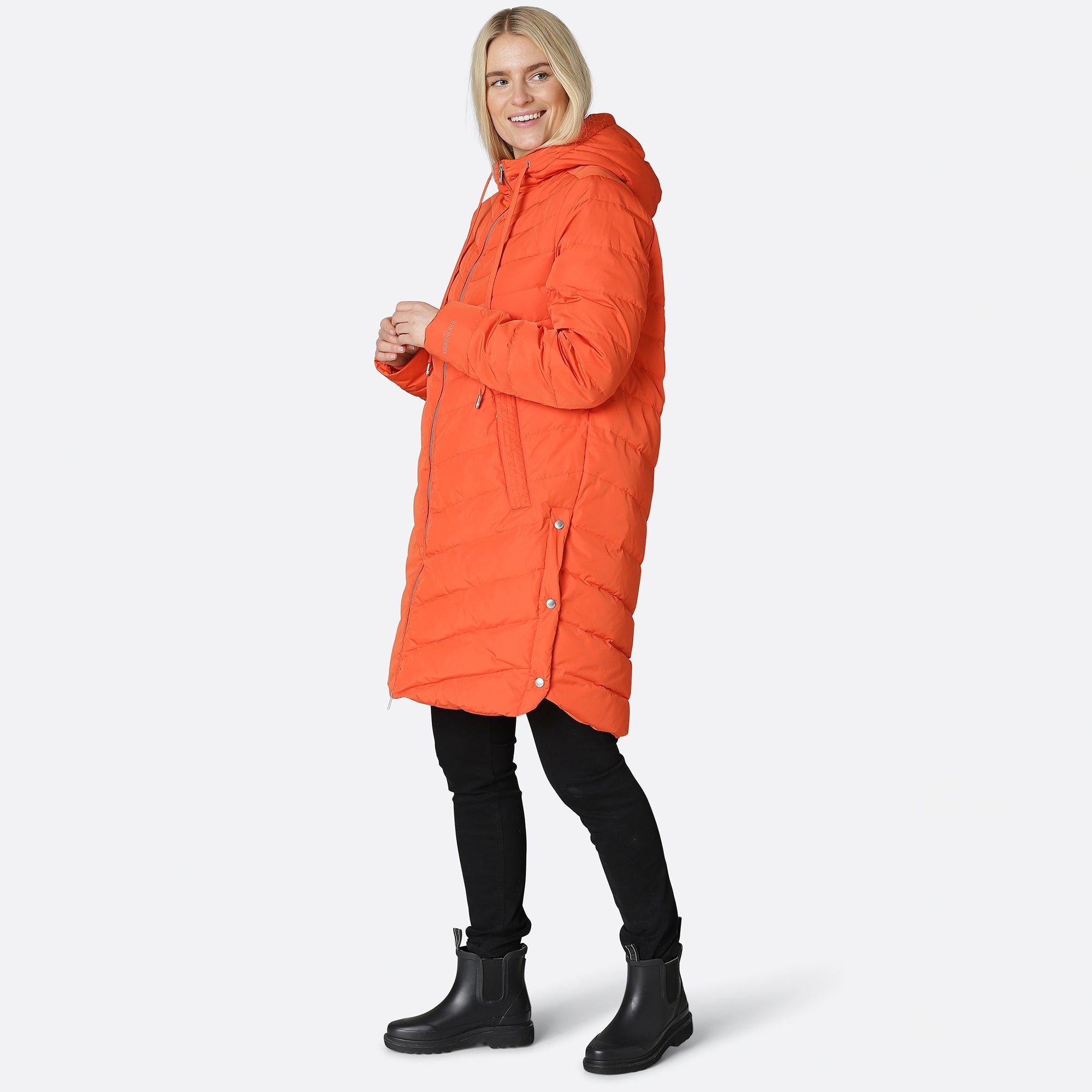 Winterjas PEPPY01 - 363 Warm Orange | Warm Orange | Coat | Ilse Jacobsen