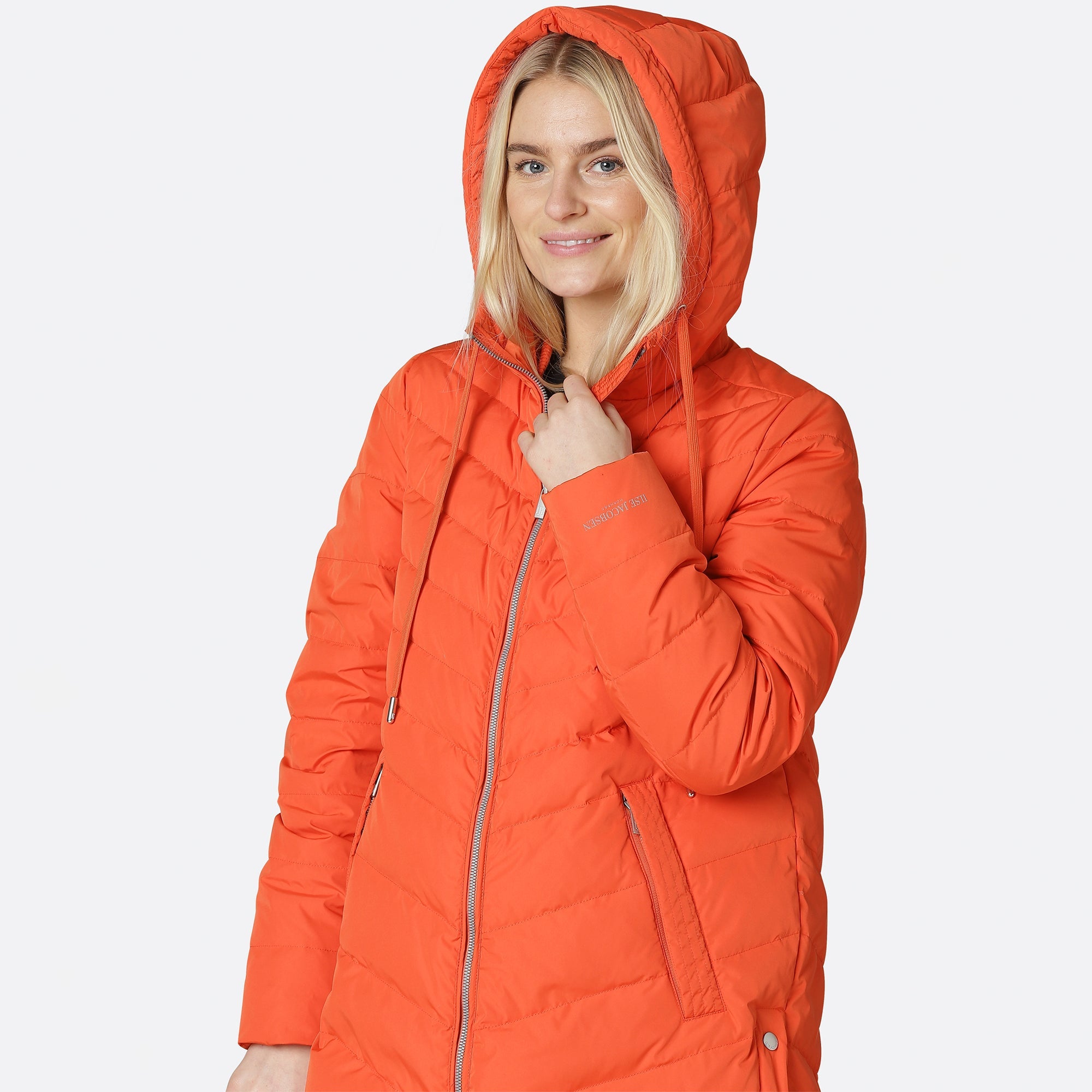 Winterjas PEPPY01 - 363 Warm Orange | Warm Orange | Coat | Ilse Jacobsen