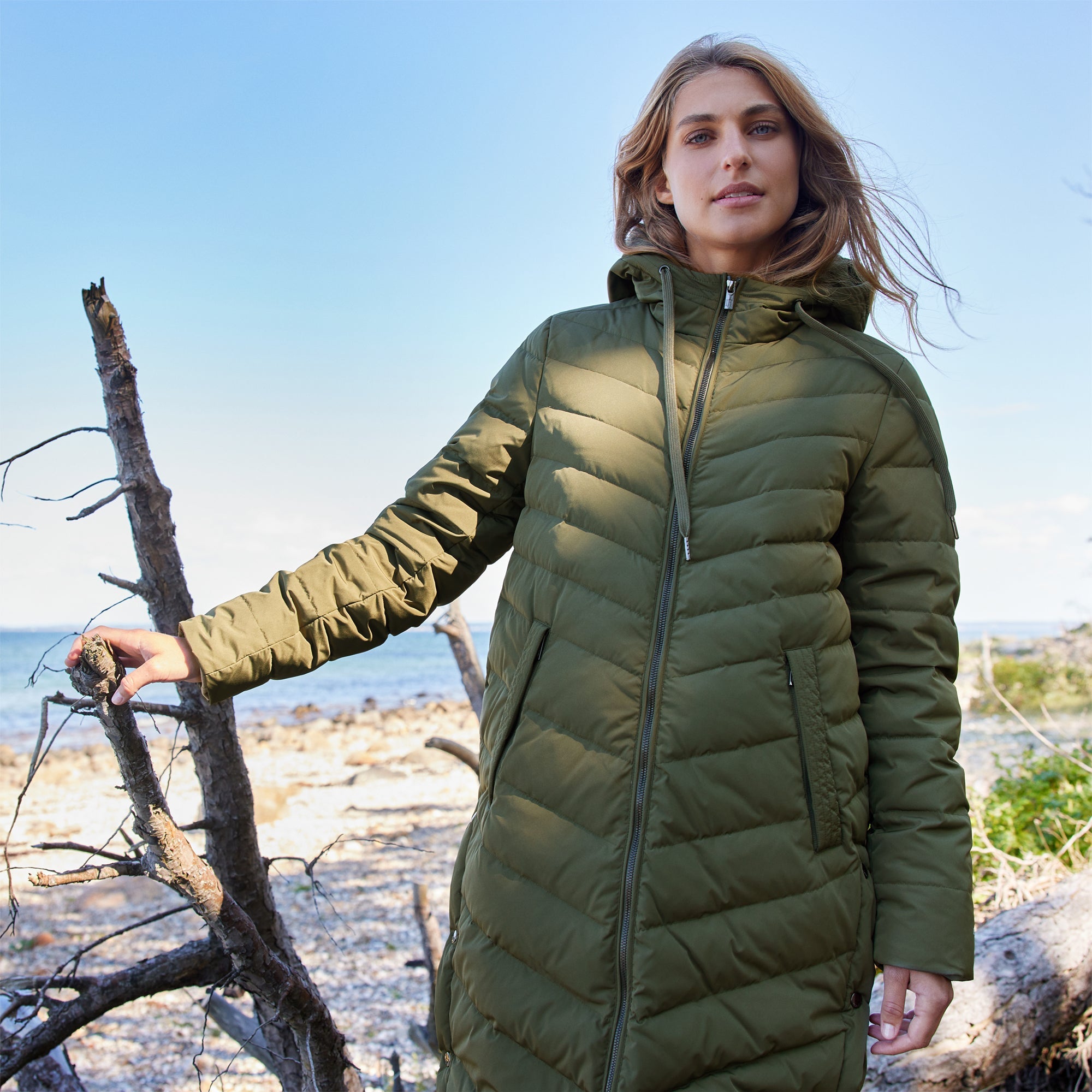 Winterjas PEPPY01 - 410 Army | Army | Coat | Ilse Jacobsen
