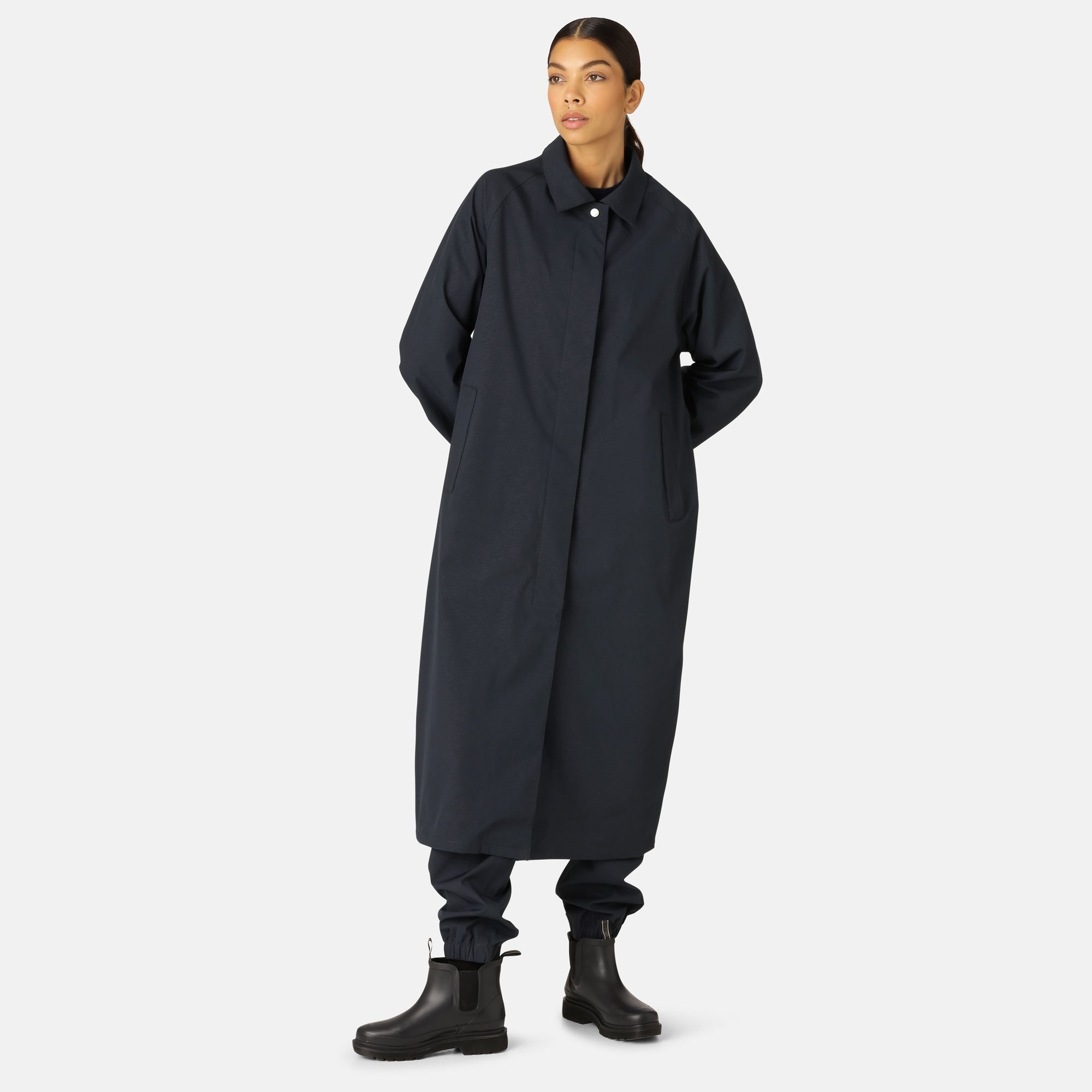 Regenjas RAIN203 - 660 Dark Indigo | Dark Indigo | Raincoat | Ilse Jacobsen