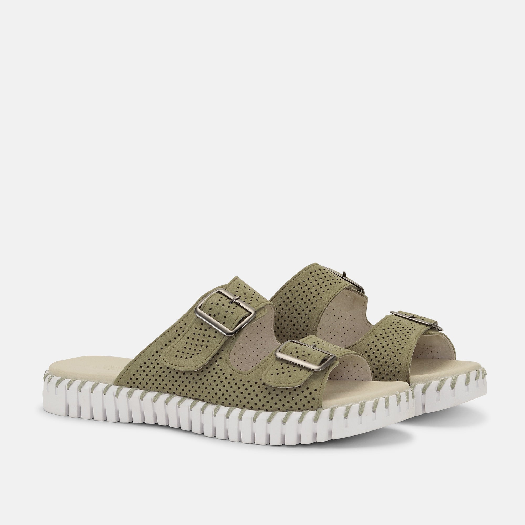 Sandalen TULIP1176LC - 410 Army | Army | Sandals | Ilse Jacobsen